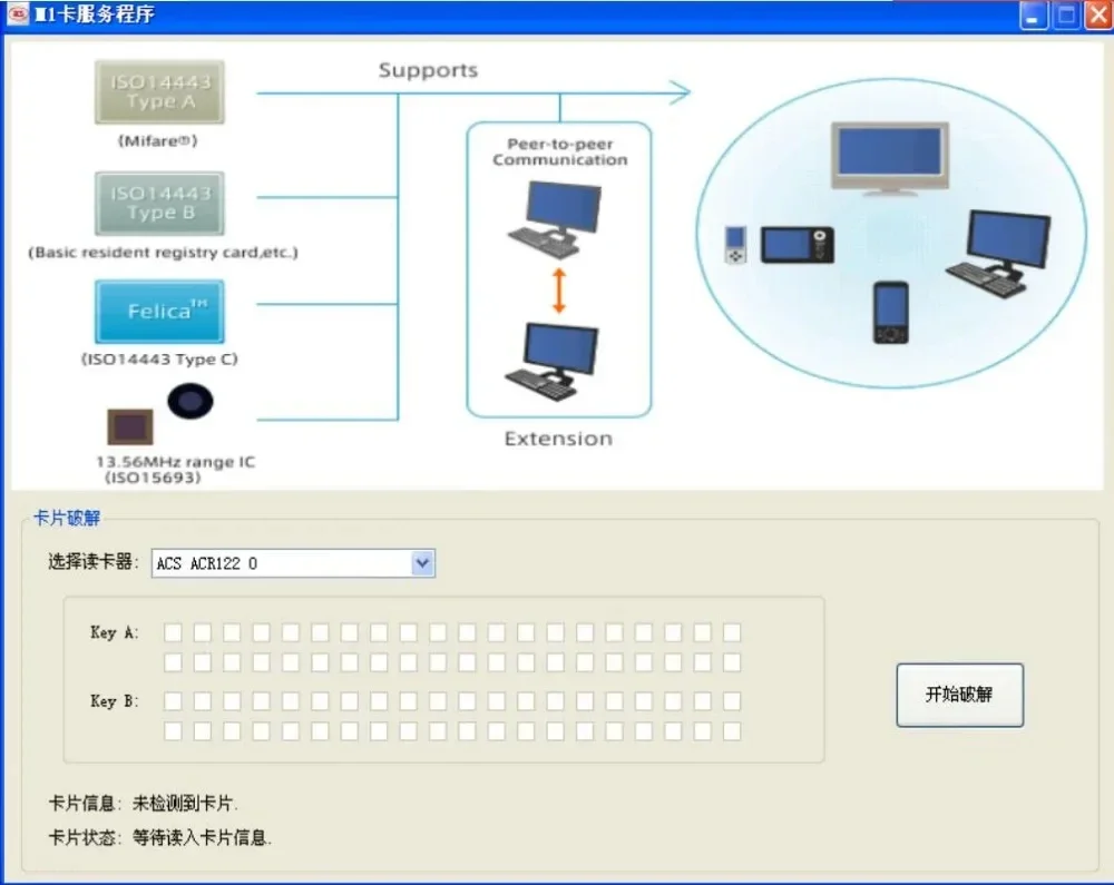 5YOA USB ACR122U Contactless Smart Card ACR-122U Access Card Copy Reader IC Property Elevator Decryption Copy Machine 13.56MHZ