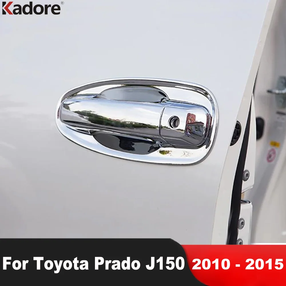 

Для Toyota Prado J150 2010 2011 2012 2013 2014 2015 хромированная крышка дверной ручки автомобиля, накладка на боковую дверную ручку, чаша, аксессуары