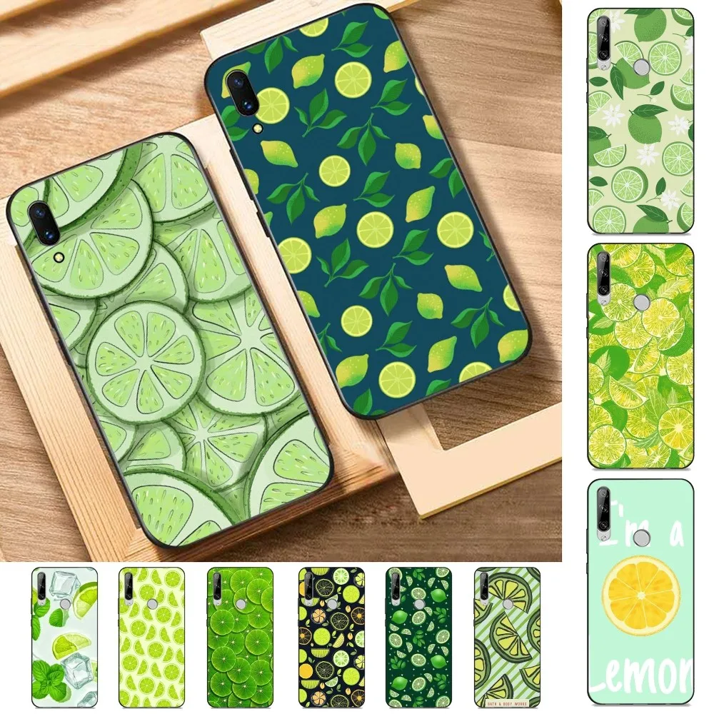 Summer Lemon art  Phone Case For Huawei Y9 6 7 5 Prime Enjoy 7s 7 8 plus 7a 9e 9plus 8E Lite Psmart Shell