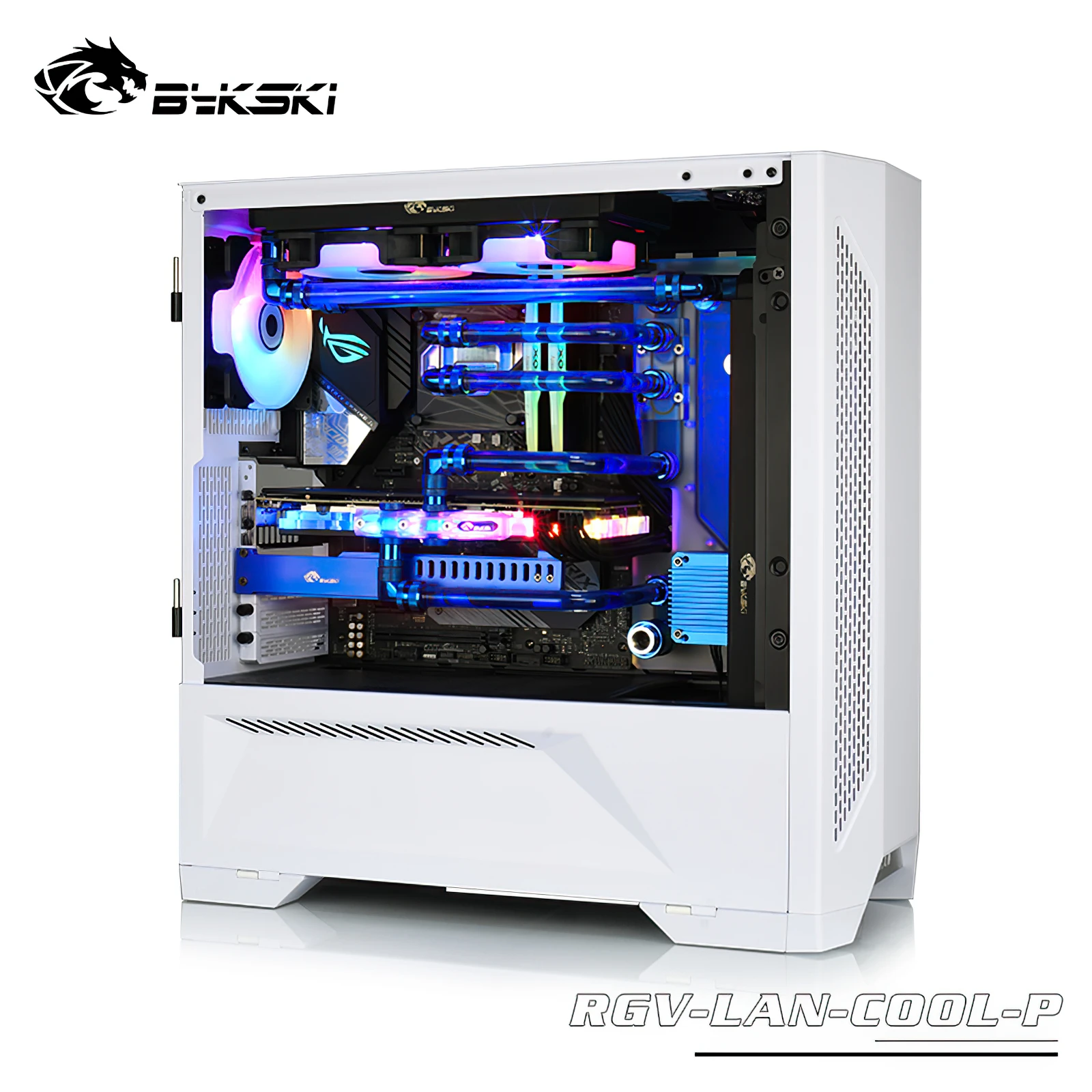 Kit di raffreddamento ad acqua per piastra distro Bykski per custodia del telaio LianLi LANCOOL CPU GPU RGB RGV-LAN-COOL-P