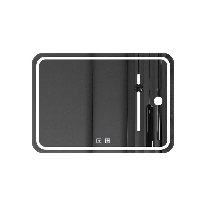 

Rectangle Bluetooth Smart Bathroom Makeup Mirror LED Light Body Aesthetic Anti-fog Nordic Wall Hanging Bathroom Decor