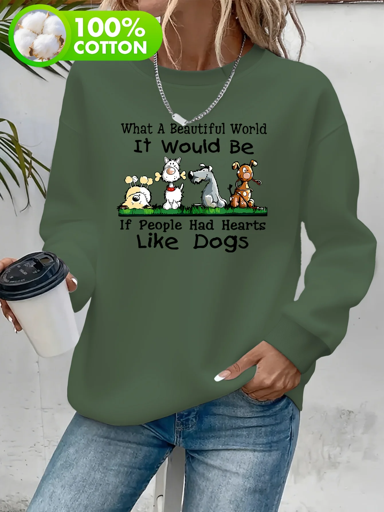 بلوفر نسائي كاجوال بأكمام طويلة على الطراز القديم، هدية عصرية يجب اقتناؤها لملابس المنزل المريحة في الخريف والشتاء