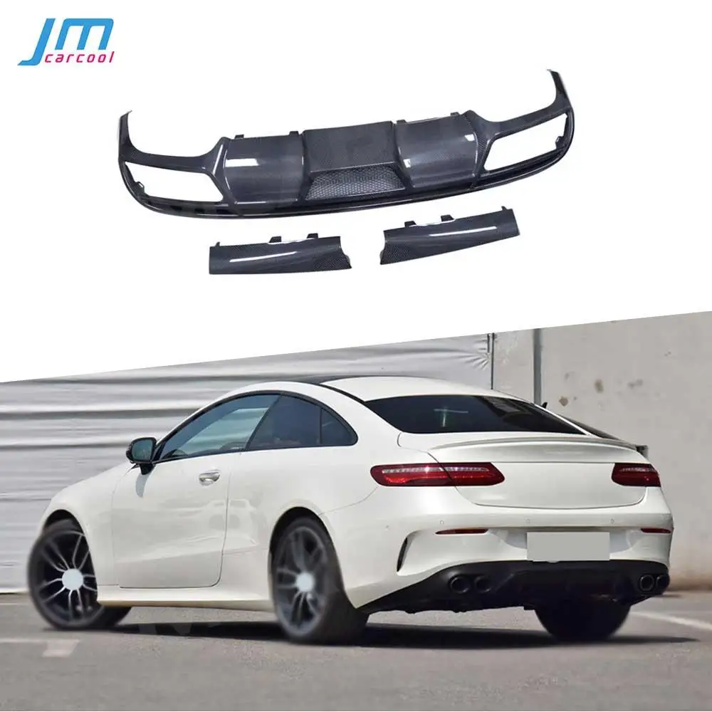 

Carbon Fiber Car Rear Bumper Diffuser Lip Spoiler for Mercedes Benz E-Class C238 E53 E63 AMG 2017-2022 Rear Splitter Protector