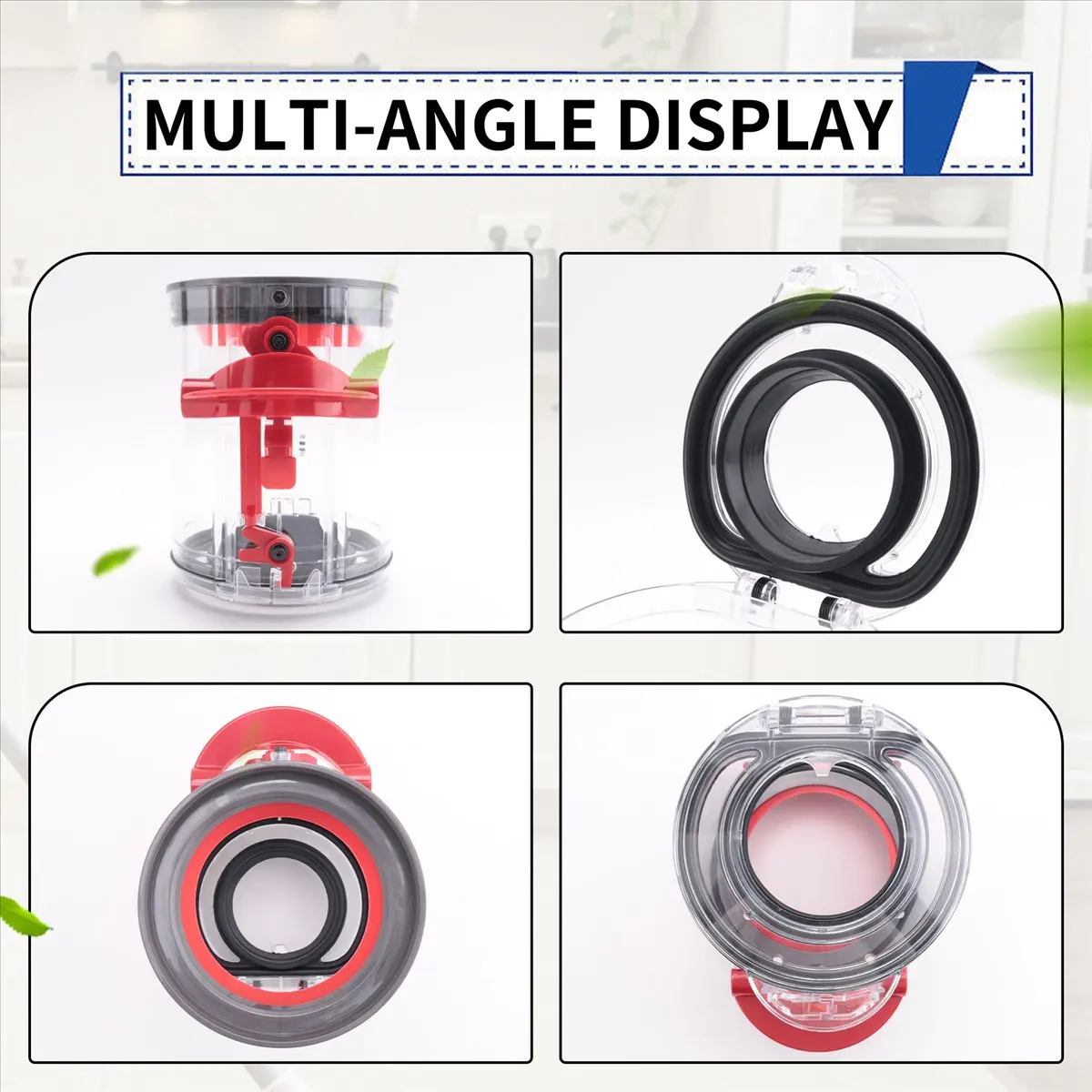 صندوق غبار T33C لعلبة المكنسة الكهربائية النحيفة V12، بديل لجمع الغبار، مكنسة كهربائية روبوتية، دلو الغبار