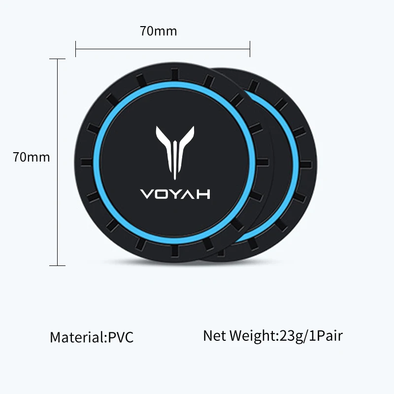 2 قطعة سيارة قاعدة أكواب سيليكون المضادة للانزلاق كوب ماء شرب حصيرة الداخلية اكسسوارات ل Voyah الحرة 2021 2022 2023 2024 #4