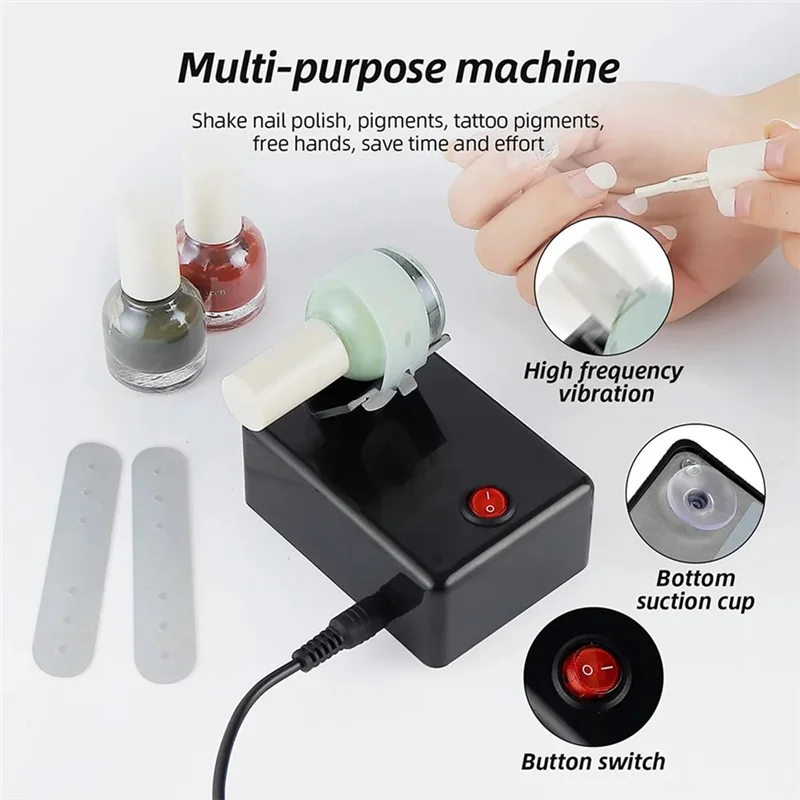 Anti-Caking Electric Model Paints Nail Lacquer Shaker Shaking Machine UV Gel Paint Liquid Evenly Tools-A77G