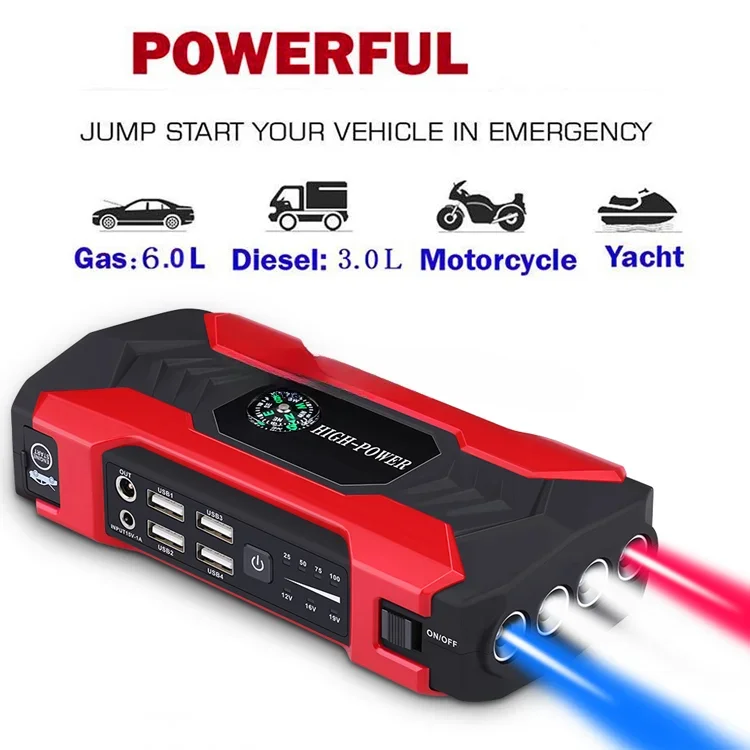 28000mah sale Lcd display dual USB car starter jumper powerbank 12v 12000 mah jump starter and tyre compressor/Passenger Car