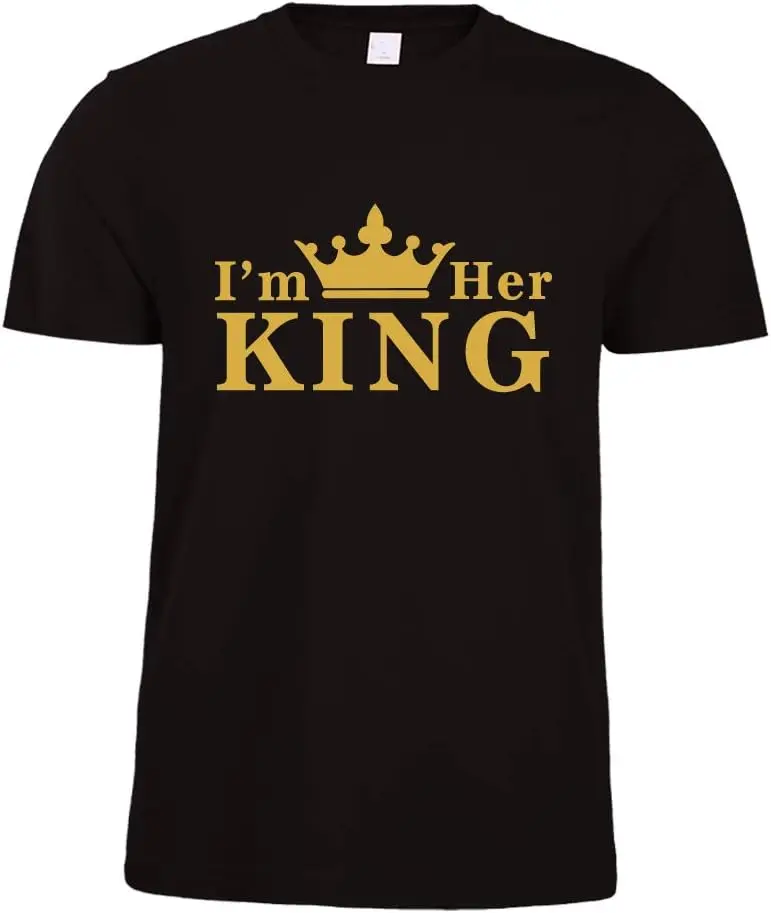 I'm his Queen I'm her King Couple T-Shirt (If You Need King and Queen, Please Separate Their Purchasing)