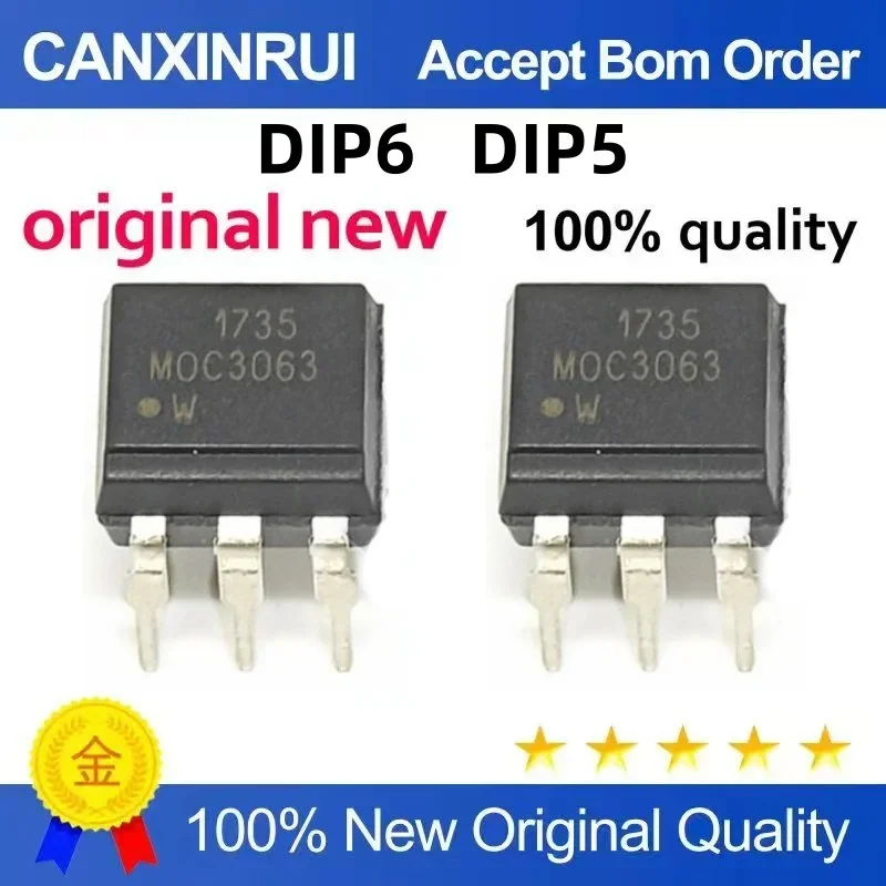 

(5-100 pieces) Brand new original MOC3063 3036 optocoupler DIP-6 spot chip IC