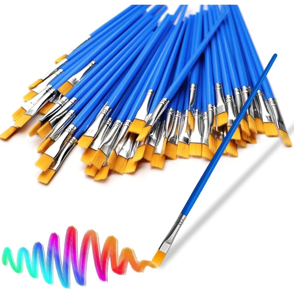 30Pcs Mini Paint Brushes for Kids, Acrylic & Watercolor Painting Sets, Ideal for Students and Adults