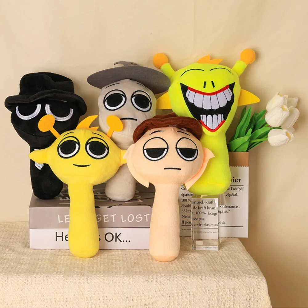 Kawaii sprunki boneca de pelúcia dos desenhos animados macio pelúcia animal brinquedo plushie travesseiro boneca crianças presente aniversário decoração para casa