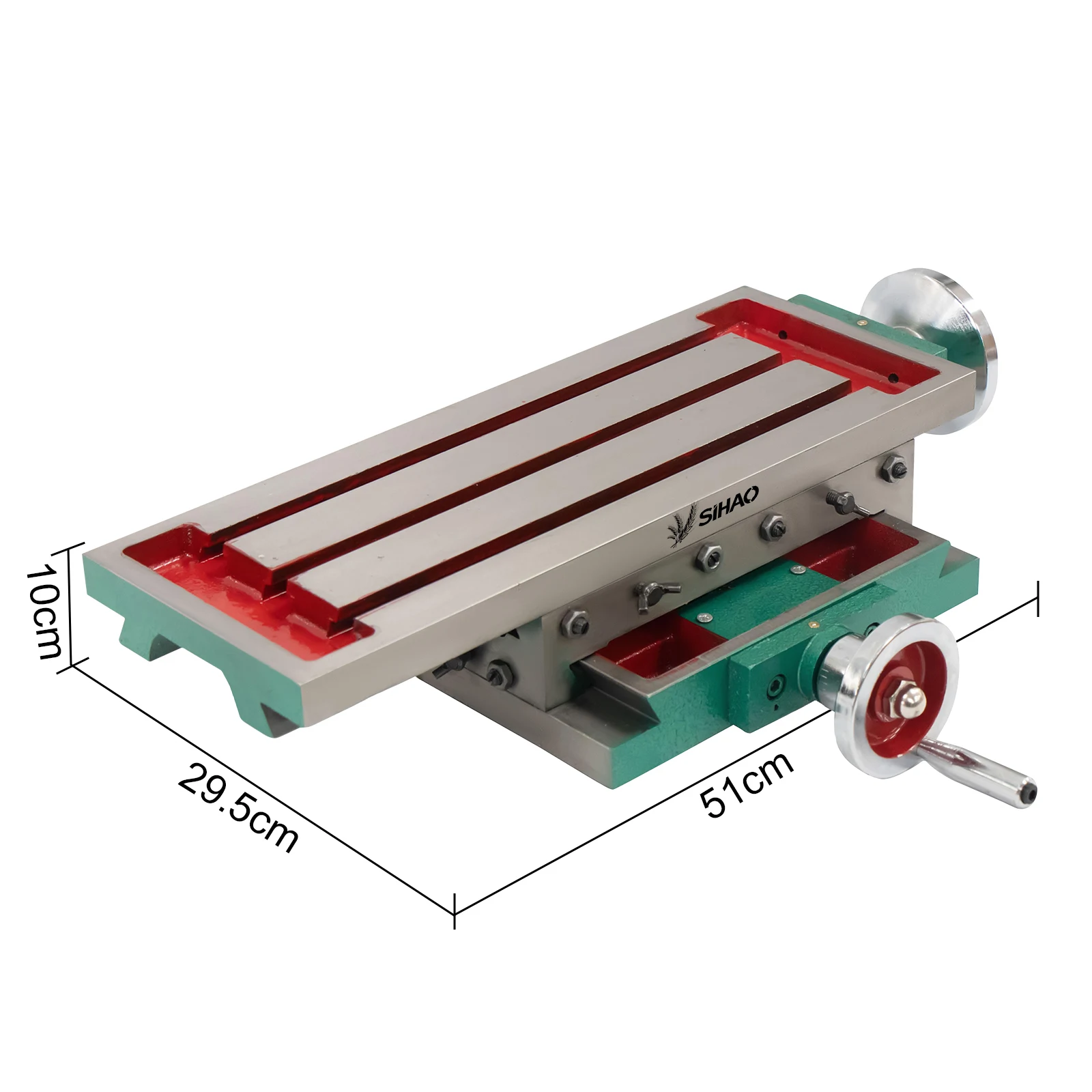 Sihao Werktafel Kruisfreesmachine 13.8X5.5 17.7X6.7 21.7X7.5in Werktafel 2-assige Kruisschuifbank Boorbank Vise Fixture Frezen