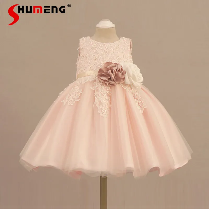 

Элегантное детское нарядное платье феи для дня рождения, праздничное платье принцессы, цветочное платье, детское высококачественное тюлевое платье для выступлений