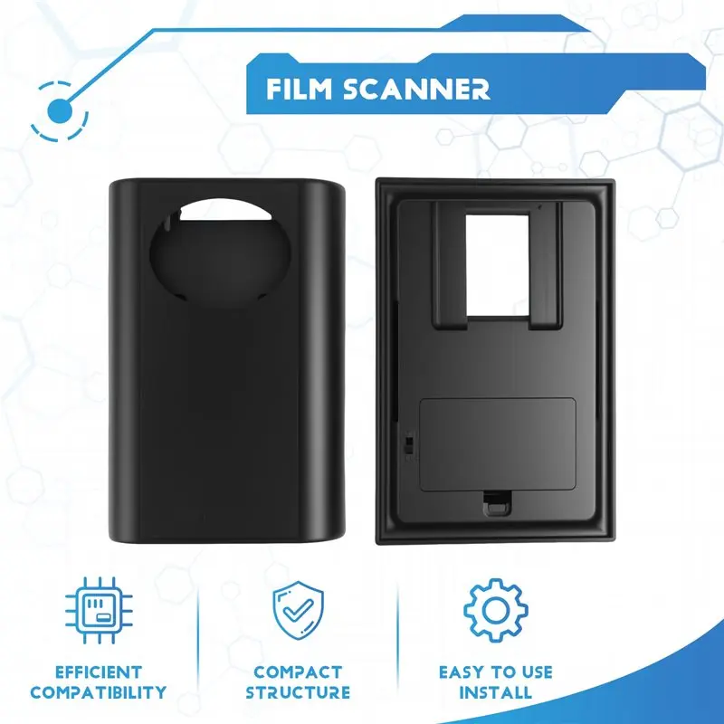Efficient 1 Piece Negatives And Slides Mobile Film Scanner 35/135Mm Folding Scanner With Free APP Smartphone Camera Can Play Old