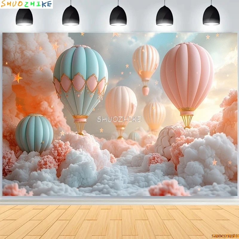 الذهب الأزرق حفلة عيد ميلاد خلفيات للتصوير الفوتوغرافي الدعائم قوس بالونات Joyous Candyland الوليد الطفل استوديو الصور خلفية TF-05