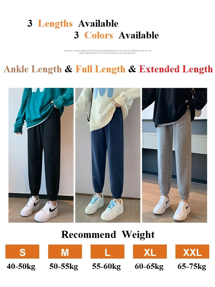 Women Pants Sweatpants Casual Harem Pants Woman Clothes Traf Korean Style Loose Pantalones Mujer Ladies Bottom Capris Joggers