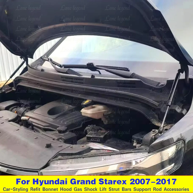 Hood Struts Kit For Hyundai Grand Starex 2007-2017 Front Bonnet Modify Shocks Absorber Damper Lift Support Piston Rod Gas Spring