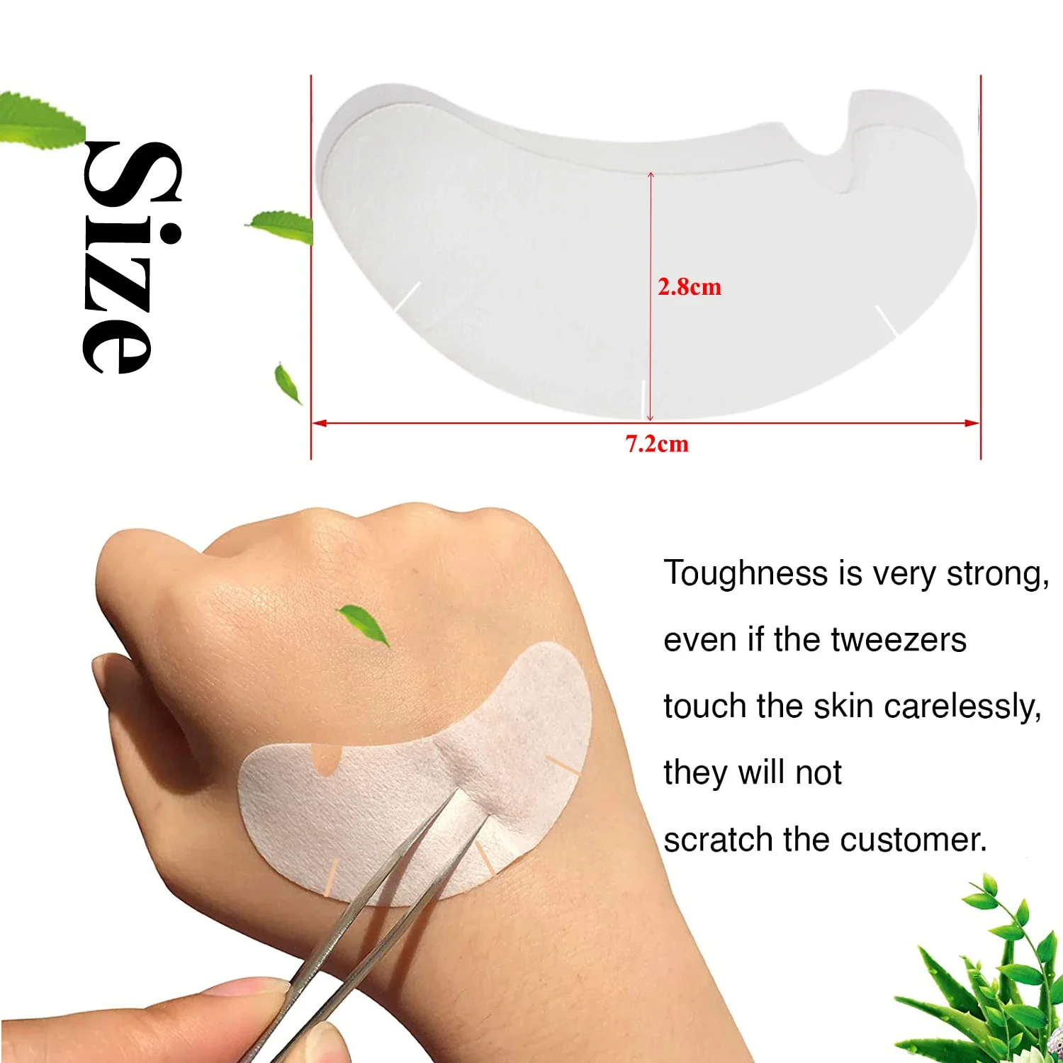 50/100 pares de almohadillas en forma de U para pestañas, hidrogel para pestañas injertadas, parches de gel, almohadillas debajo de los ojos para extensiones de pestañas, pegatinas, herramientas de maquillaje