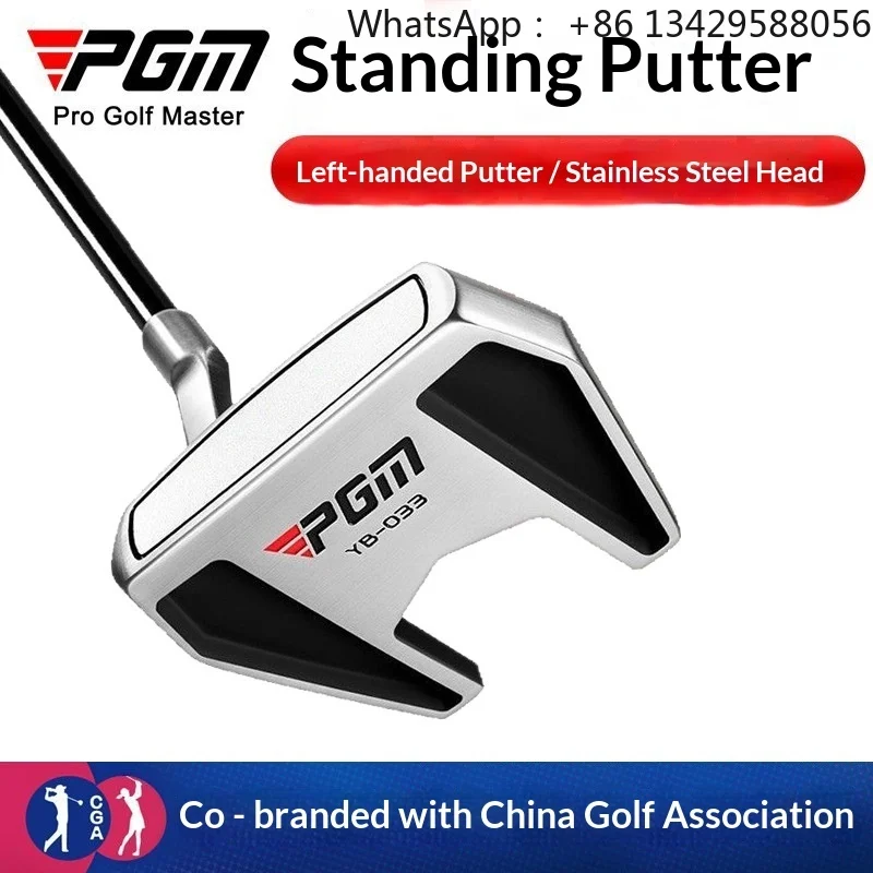 PGM TUG077 Golf Club Stand-Up Putter for Left-Handed Men Professional Single Club with Ball Retriever R Flex Direct Factory Sale