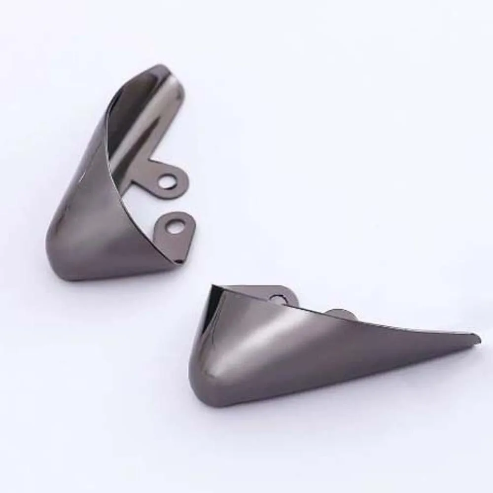 3 Pair / 2 Pair Alloy Metal High Heels Tip Covers Pointed Shape Anti Kick Pointed Toe Caps V Shaped Metallic Luster