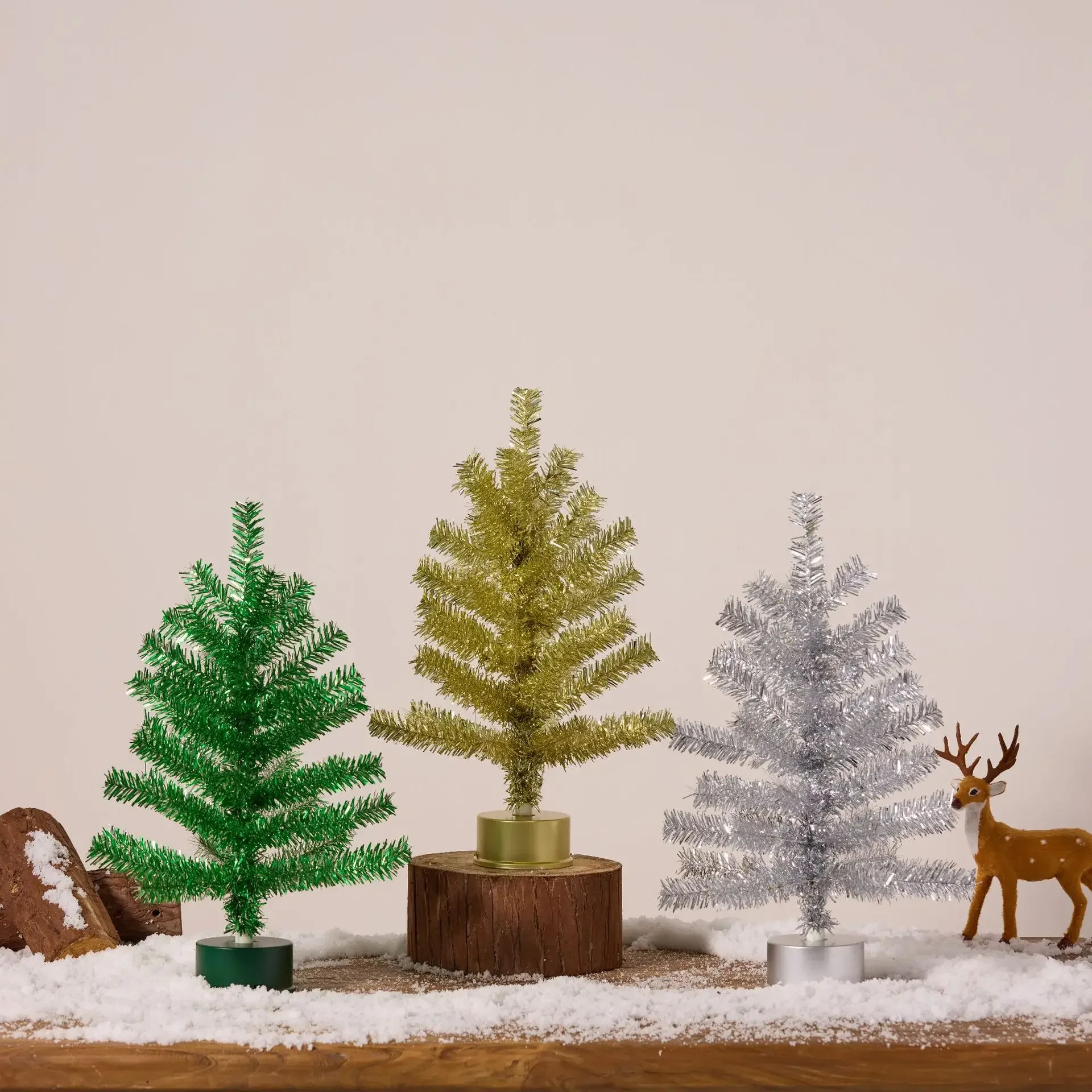 الطابق الدائمة مشفرة المنزل منضدية شجرة عيد الميلاد DIY بها بنفسك نافذة الطرف الديكور 1 قطعة 45 سنتيمتر الاصطناعي متعدد الألوان شجرة عيد الميلاد #1