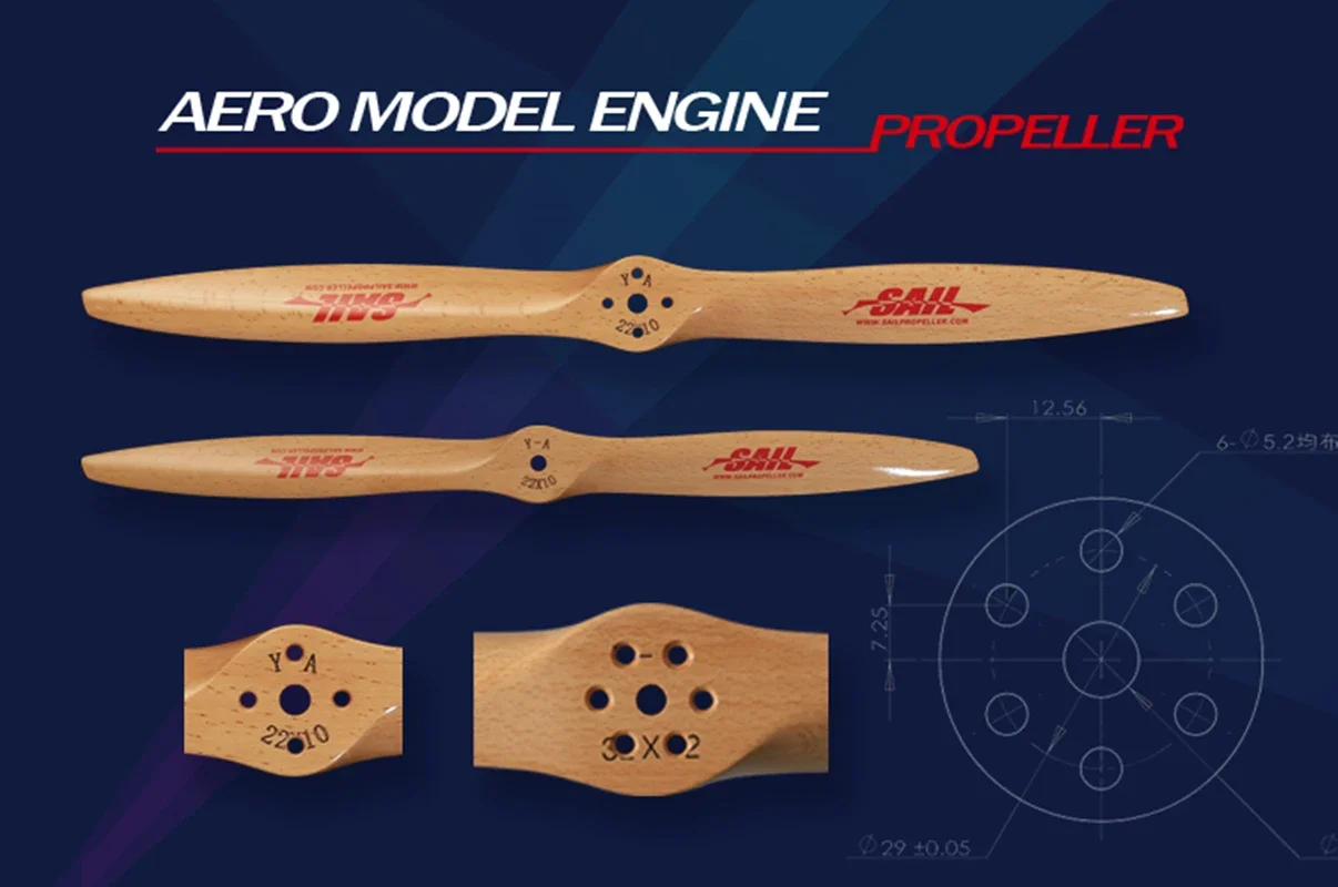 sail beechwood propellers for gasoline engine airplane 23 24 25 26 27 28 inch all kinds of size