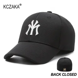 KCZAKA Mens Fitted Cap Back Closed Baseball Caps Casual Letter MY Embroidery Stretch Full Closed Hats Hard Top Street Sun Hat