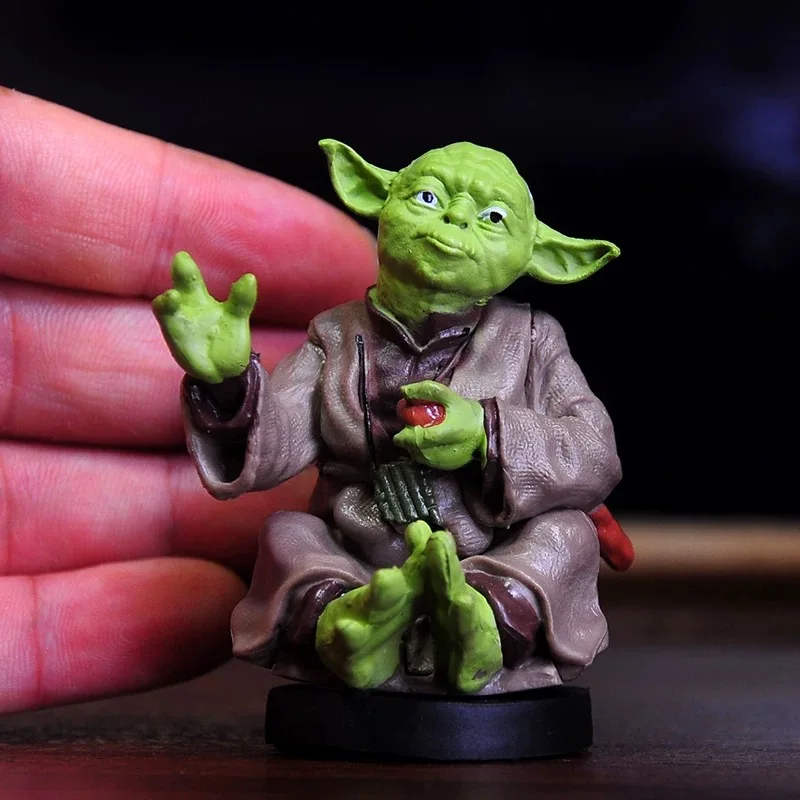 8cm Star War Master YODA Cartoon Character Model Toy PVC Action Figure Car Decoration Collection Statue Doll Gift