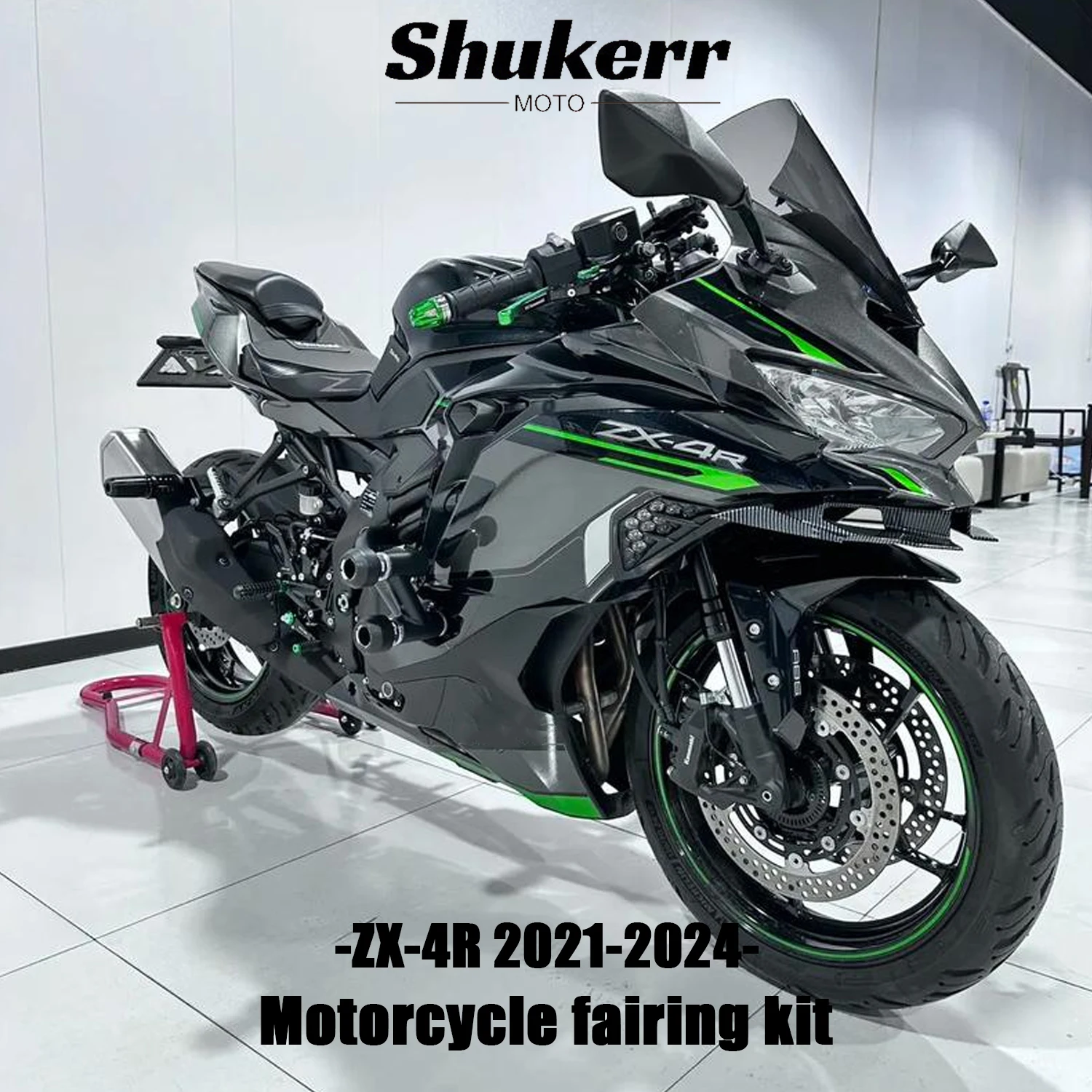 

Fit for Kawasaki Zx4R Zx4Rr 2021 2022 2023 2024 Zx-4R Motorcycle Plastics Fairing Kit Injection Mold Bodywork Panel Kit Grey
