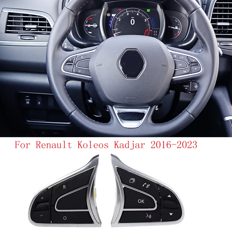 

Car accessories For Renault Koleos 2016-2023 Steering Wheel Multifunctional Button Audio Volume Control Button Switch