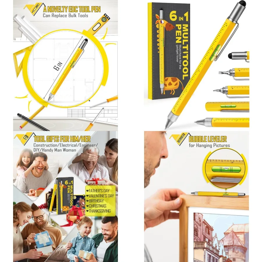 

Подарки для мужчин Мультитул Ручка Подарки на день рождения для папы Муж его Взрослые Подарки на День отца от дочки и сына Крутые гаджеты и