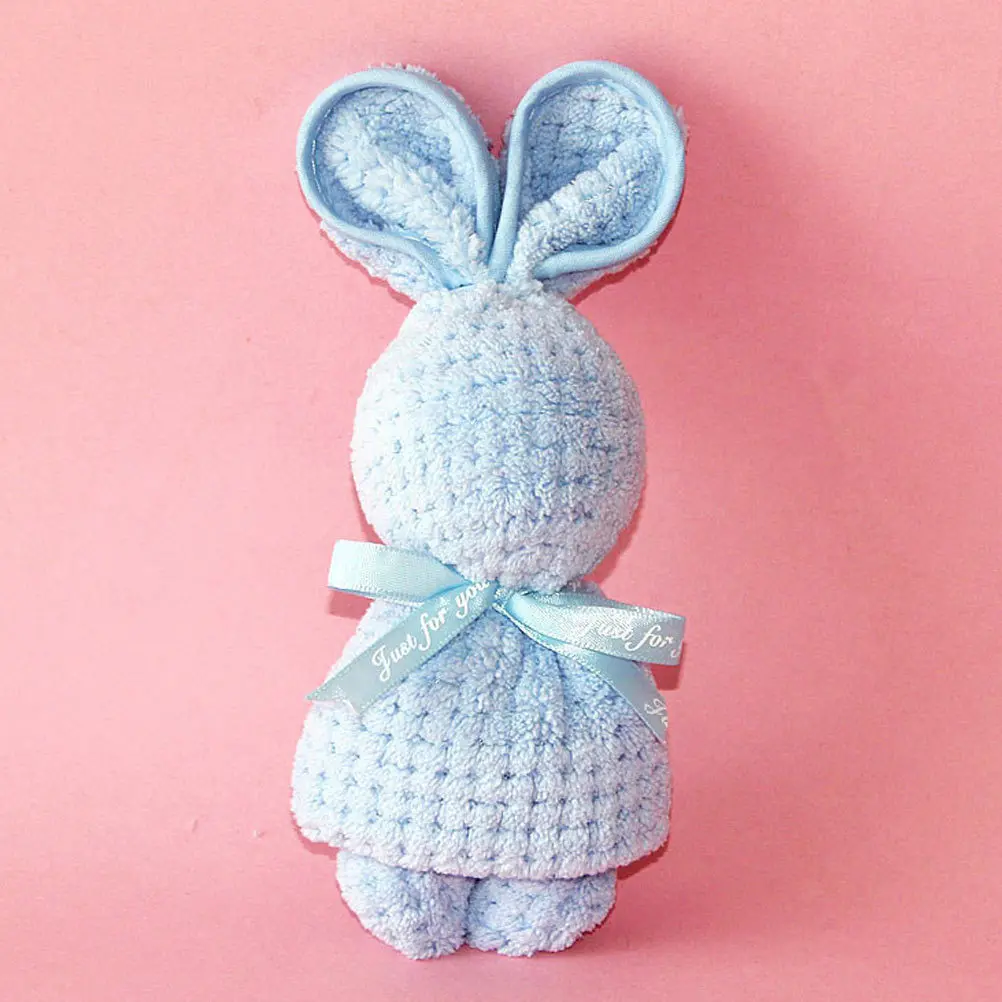 

6Pcs Rabbit Towel Adorable Baby Towels for Girls Boys Soft Breathable Bath Towel Set Wedding Accessory Home Bathroom Use