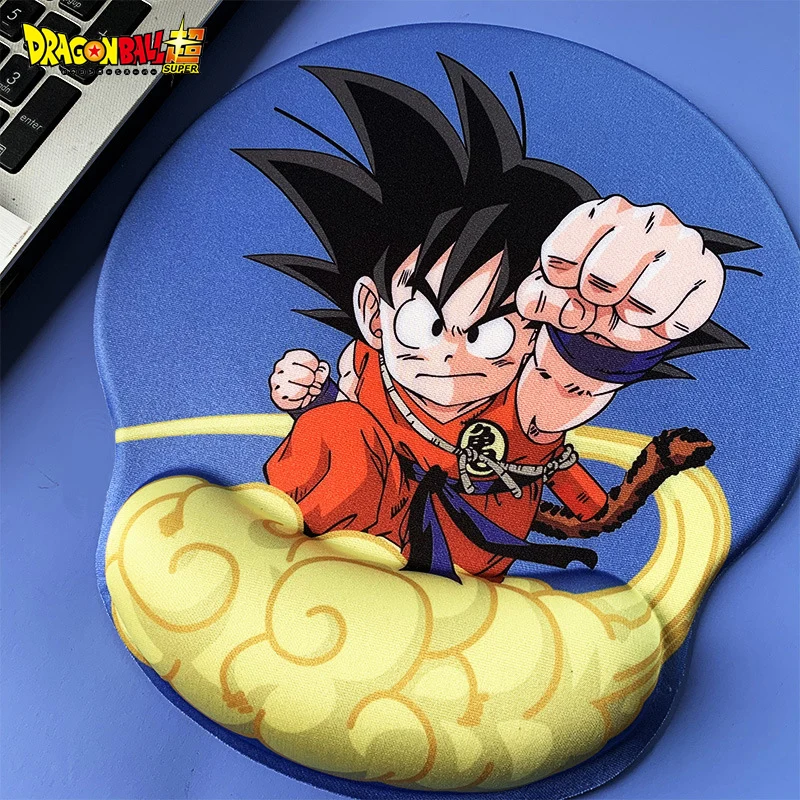 

New Anime Dragon Ball Mouse Pad Son Goku 3D Silicone Mousepad Cartoon Kawaii Mousepads Wrist Support Accessories Childrens Gifts