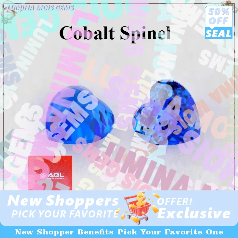 

Lab Grown Cobalt Spinel Charms Bead for Diy Jewelry Making