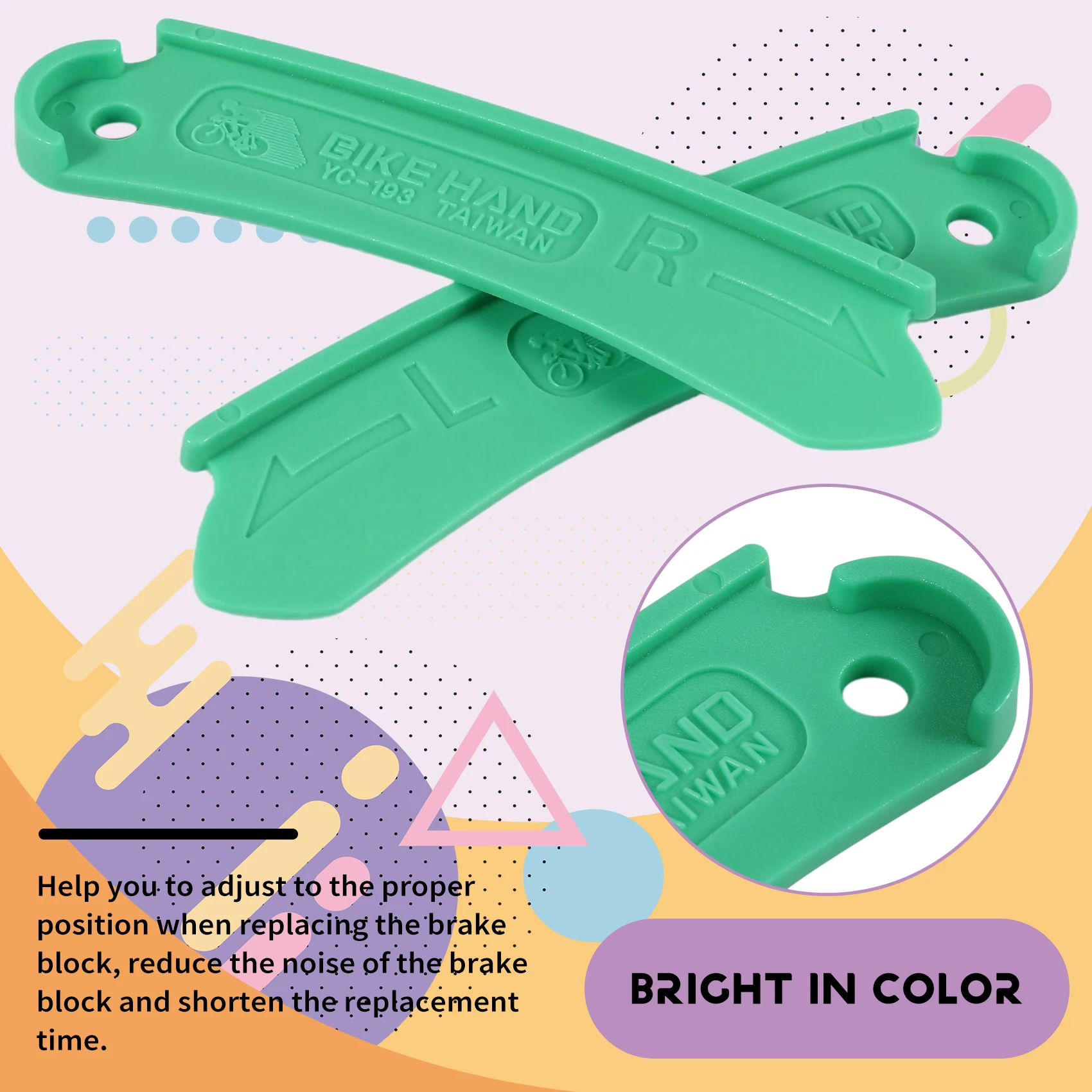 BIKE HAND Durable Bike Brake Block Adjuster Tool Bicycle V Brake Holder Pads Blocks Fits MTB Road BIke Folding Bike Pads Rich