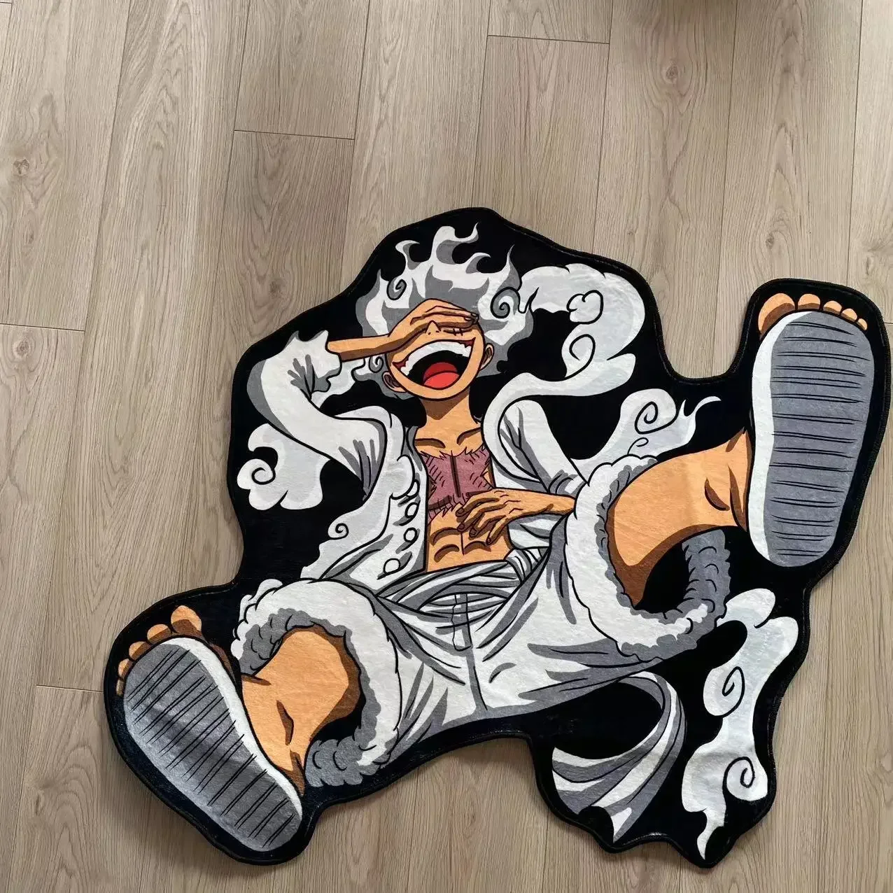 One Piece Luffy Gear 5 Shaped Anime Room, Manga Cartoon, Irregméthanol Lea, Home Decoration, Tapis, Polymères coordonnants pour canapé, Salon