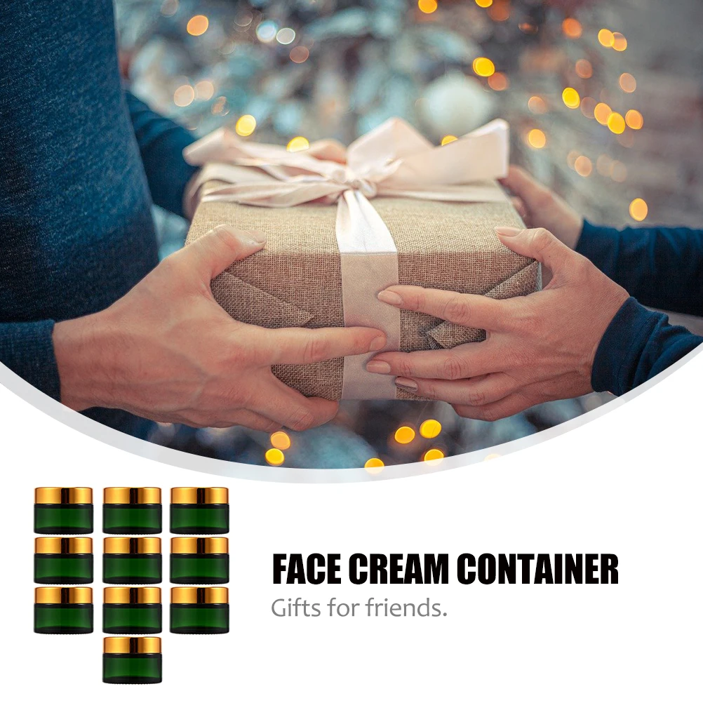 10Pcs Refillable Face Cream Container Leakproof Compact Travel Storage Bottle Small Cosmetics Bottle Lotion Holder Multipurpose