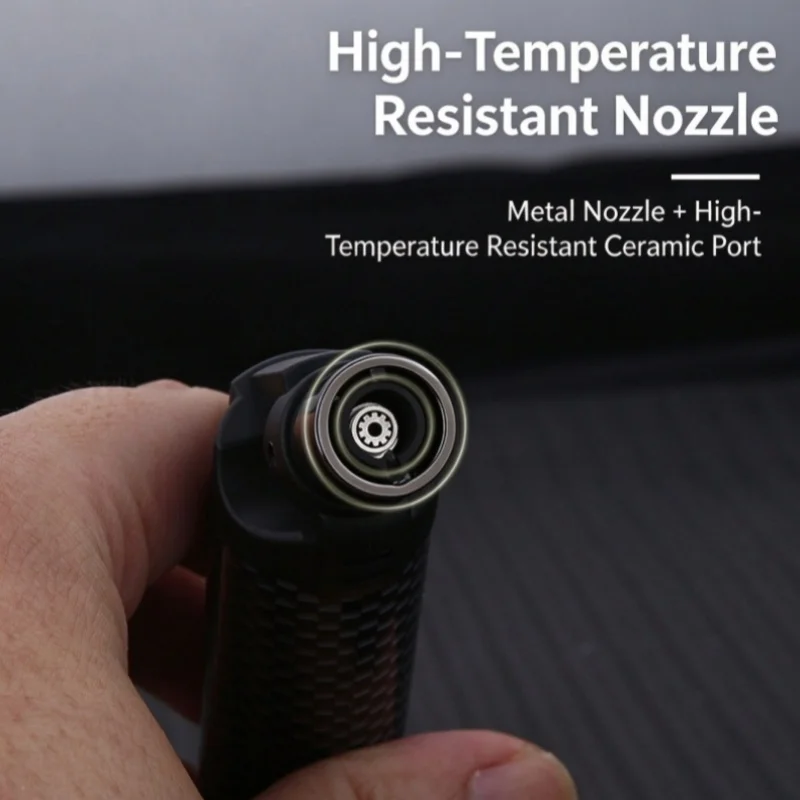 HONEST Premium Jet Torch Cigar Lighter Windproof Blue Flame Butane Refillable Zinc Alloy Candle Outdoor Tool Men Festival Gift