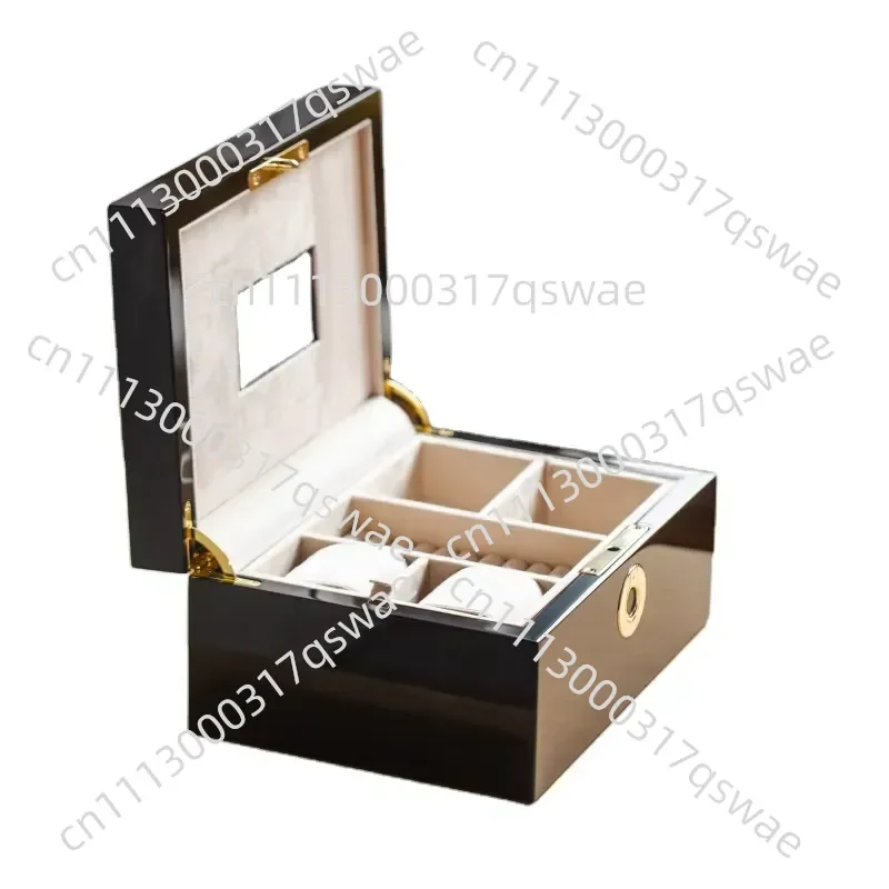 Solid color wooden rectangular box, sturdy and elegant design for storage and packaging