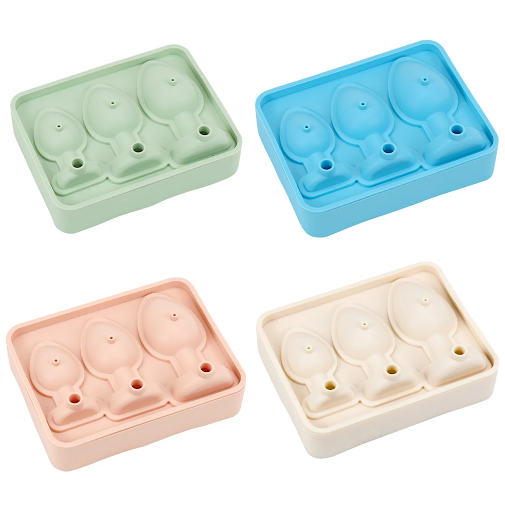 Ice Cube Mold Silicone Prank Butt Plug Shaped Mold Reusable Prank Ice Cube Molds Tray Fun Shape Ice Cube Trays for Juice Drink