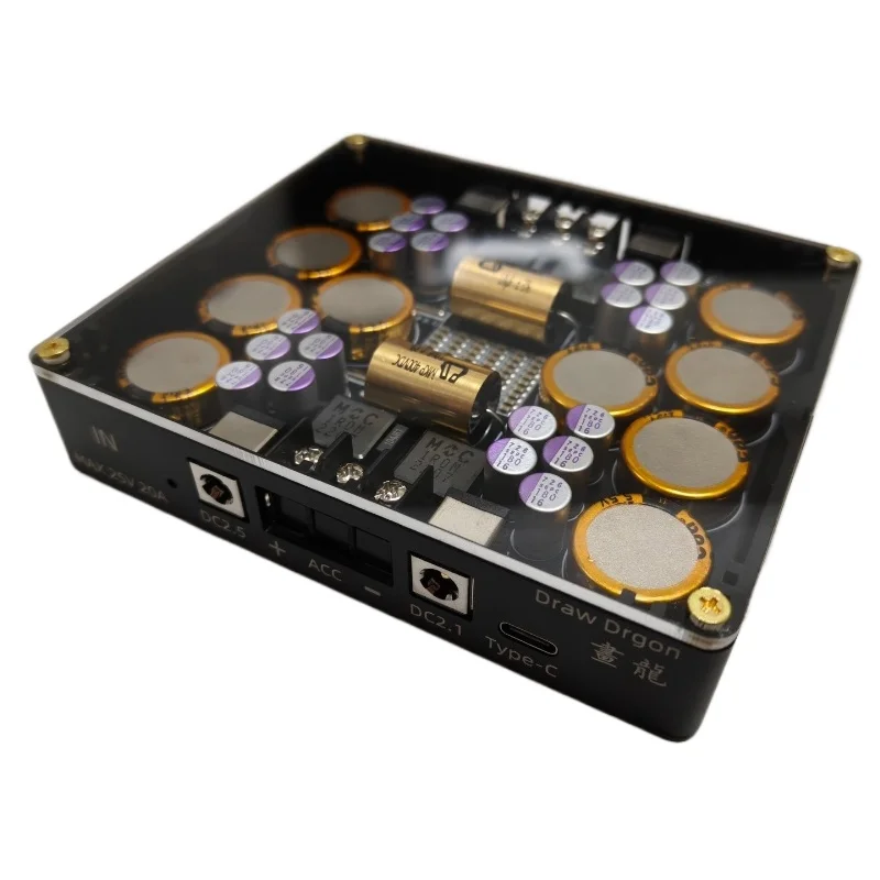 

Second Generation Hualong V2 Flagship Electric Processor HIFI Power Supply Purification Linear Support DC2.1DC2.5TypeC Interface