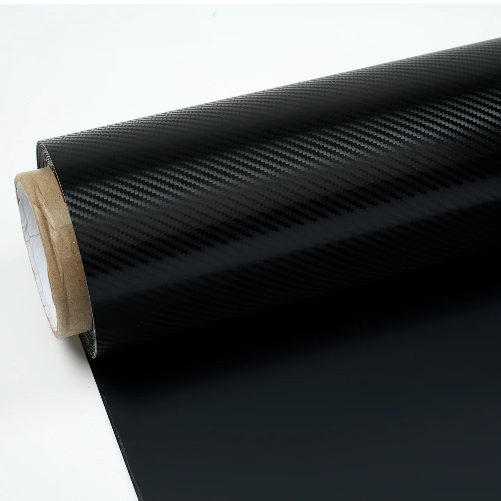 

Wholesale Factory Vinyl Wraps Car Body Sticker Carbon Fiber Black Car Wrap Vinyl Film Car Decoration Decals