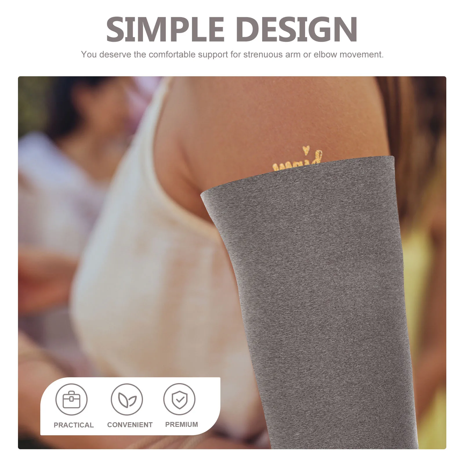 

1Pair Ergonomic Elbow Protector Unisex Elbow Wrap Breathable Durable Arm Sleeve for Sports Basketball Football Tennis