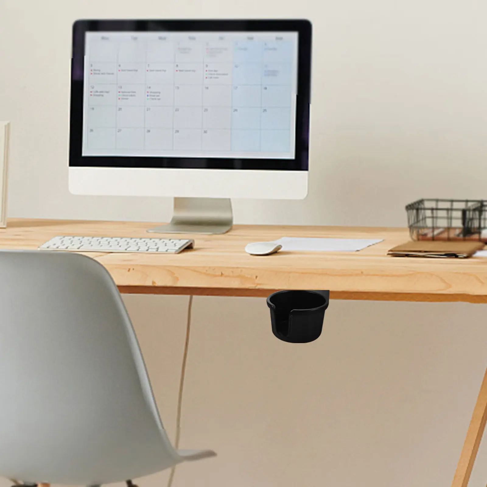 

360 ° Вращающаяся подстольная подставка для хранения вещей для офиса и игр, боковая подставка для стола, настольный держатель для чашек, держатель для чашек для игрового стола