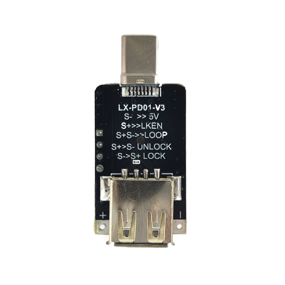 100W USB Type-C QC Decoy Trigger Board PD 2.0 3.0 Trigger Adapter Support 5V 9V 12V 15V 20V Output Booster Trigger Decoy Module