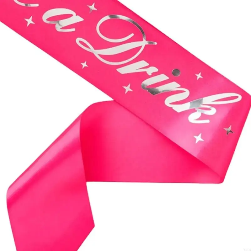 

W0YA Bachelorette Party Sash for Bride Gold Stamping Letter Sash Women Bridal Shower Shoulder Strap Sash Party Supply