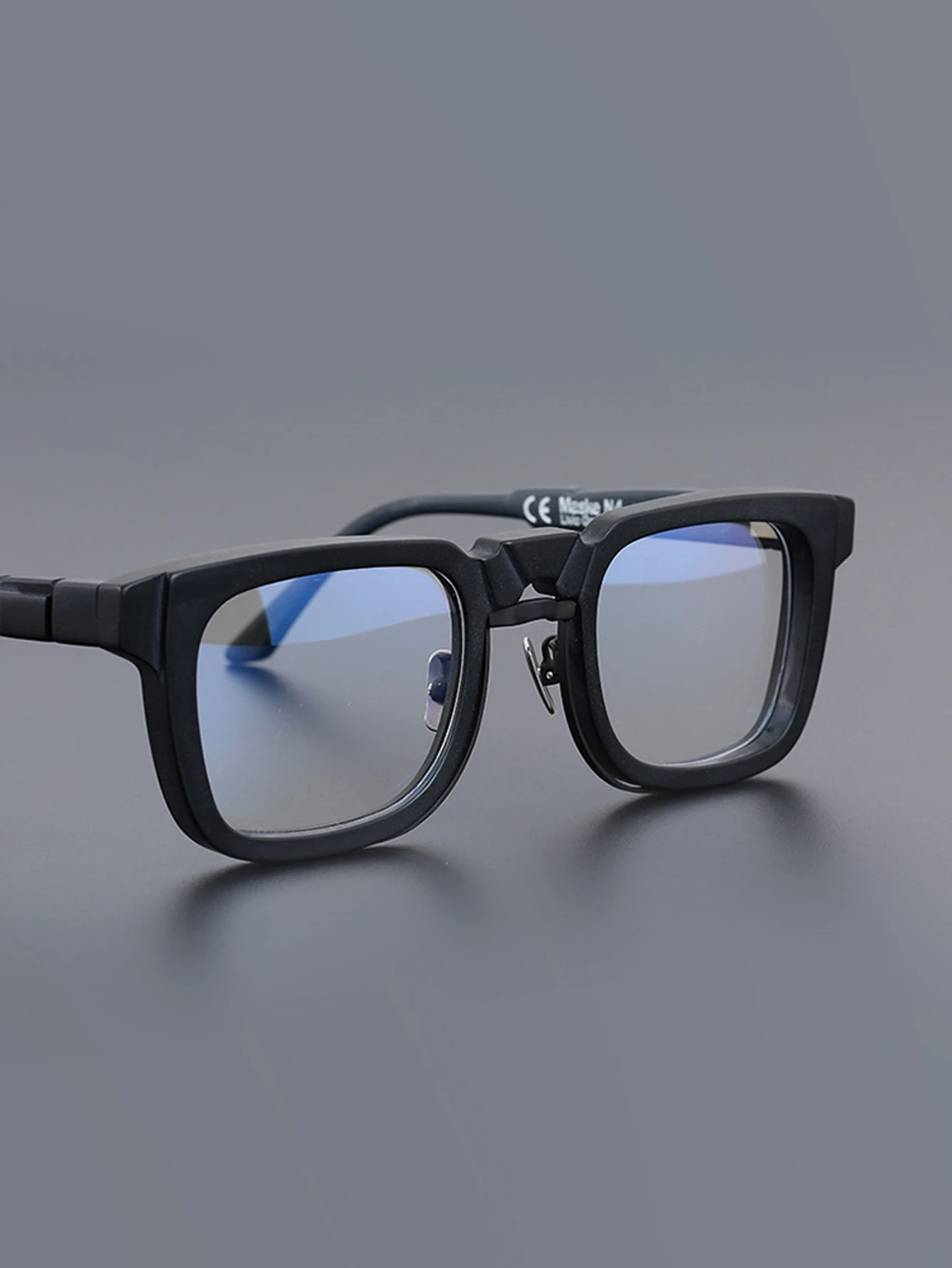 Retro Square Glasses Personality Male and Female Brand Designer Design Myopia Anti-blue Color Discoloration Flat Light