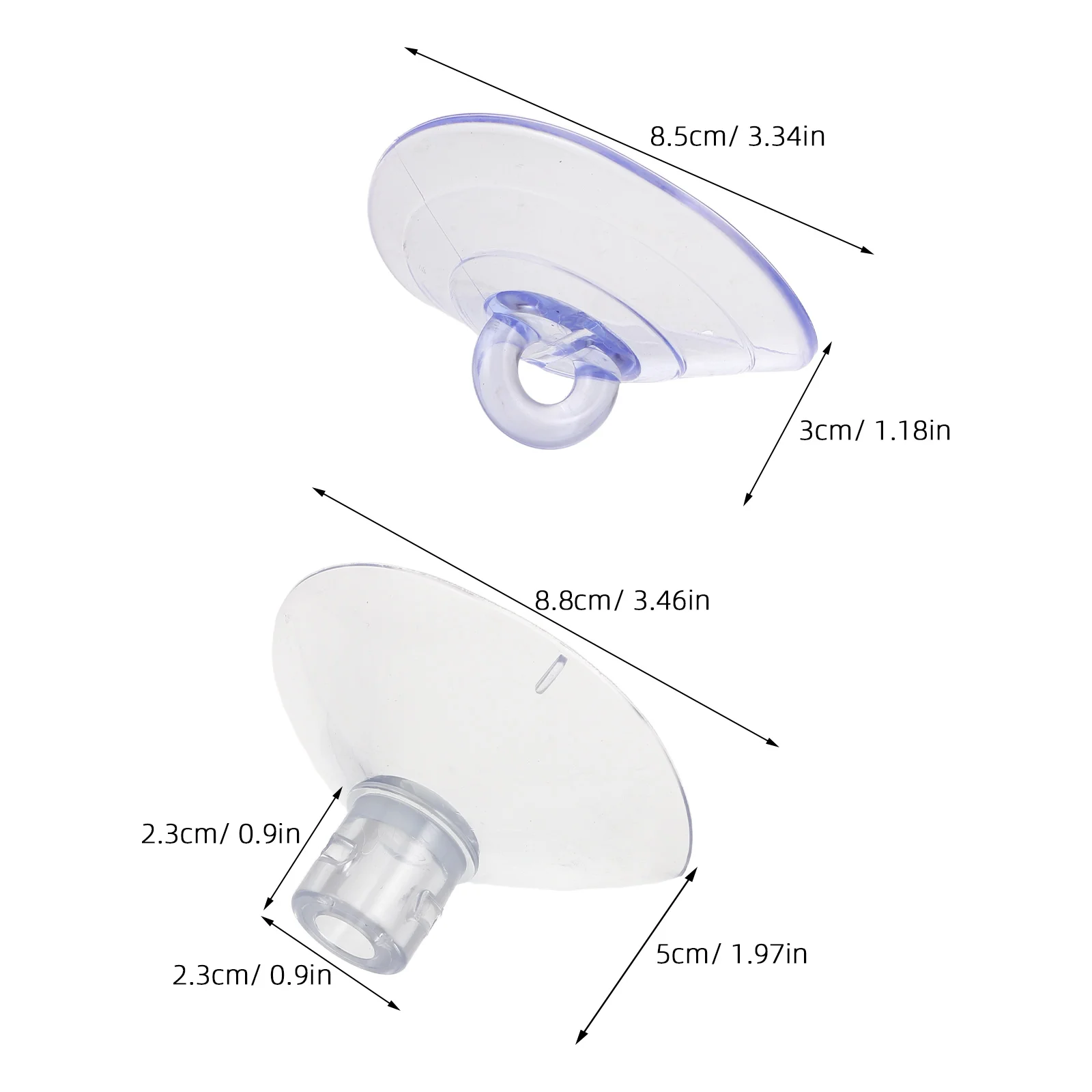 16 قطعة من أكواب شفط جثم نافذة القط، تصميم خيط دائري من مادة PVC الشفافة شديدة التحمل لمرفق الأرجوحة