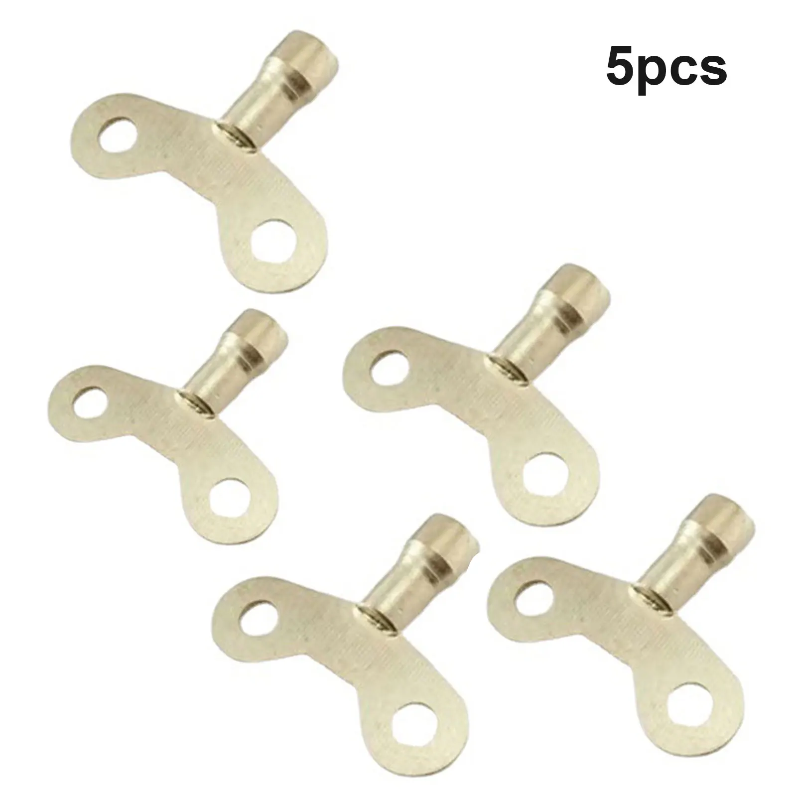 5PCS Square Socket Brass Radiator Keys Plumbing Bleeding Key Water Tap Key For Air Valves Plumbing Tool 6mm Hole