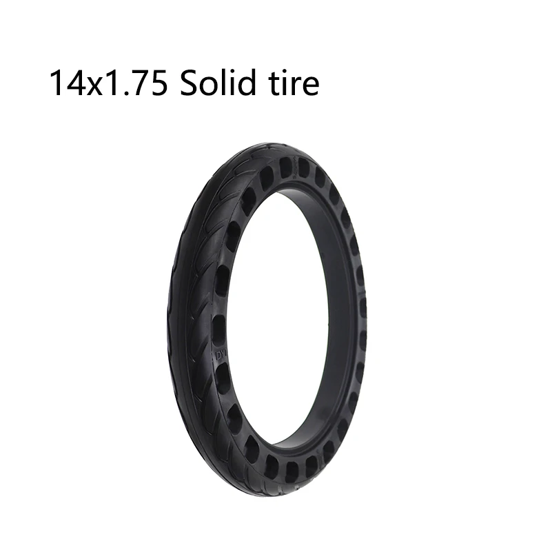 

new 14 inch lithium tram bicycle non-inflatable solid tire 14x1.75 electric explosion-proof tire14*1.75